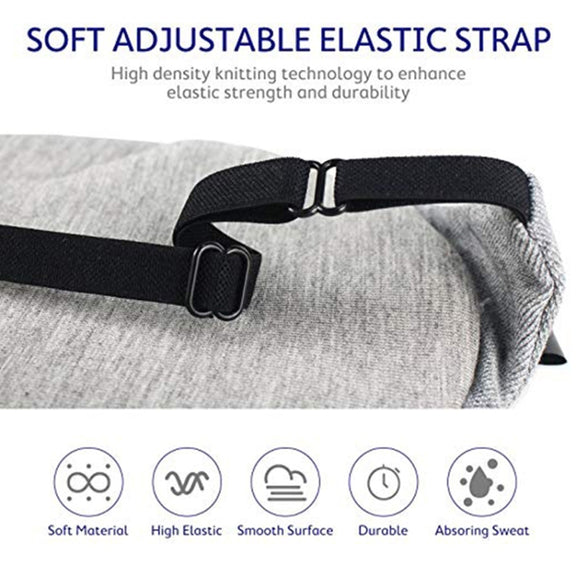 Wire Nose Adjustable Breathable Sleeping Eye Mask(Black)