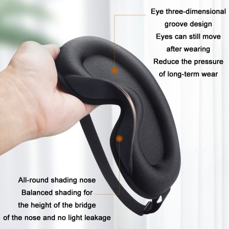 Three-Dimensional Breathable Hollow Sleep Shading Eye Mask, Specification: Gray
