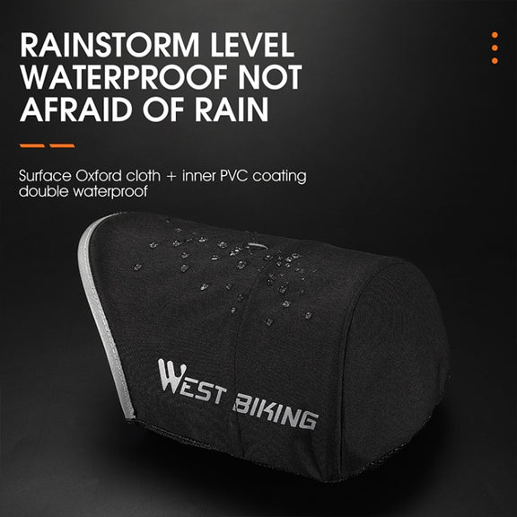 WEST BIKING Electric Vehicle Sunshade Water-resistant Windproof Handle Cover(Grey)