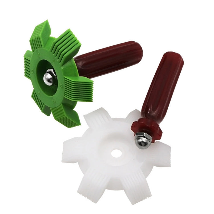 2 PCS Air Conditioner Blade Condenser Cleaning Fin Comb Brush(White)