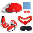 6 PCS/Set For Meta Quest Silicone All-Inclusive Console Controller Cover(Red) - VR Accessories by PMC TechLife | Online Shopping South Africa | PMC TechLife | Buy Now Pay Later Mobicred