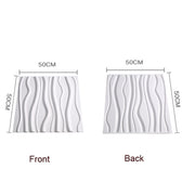 PVC Material Stereo 3D Shooting Background Board Photo Props,50 X 50cm(D095 Square Brick White)