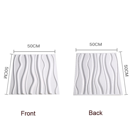 PVC Material Stereo 3D Shooting Background Board Photo Props,50 X 50cm(D095 Square Brick White)