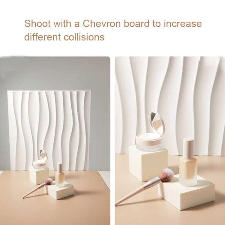 PVC Material Stereo 3D Shooting Background Board Photo Props,50 X 50cm(D095 Square Brick White)
