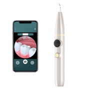Tartar and Calculus Remover Oral Cleaning Ultrasonic Scaler Electric Visual Scaler(Champagne)