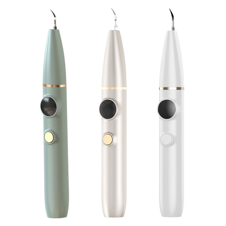 Tartar and Calculus Remover Oral Cleaning Ultrasonic Scaler Electric Visual Scaler(White)