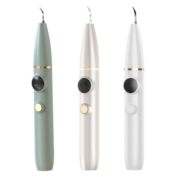 Tartar and Calculus Remover Oral Cleaning Ultrasonic Scaler Electric Visual Scaler(White)