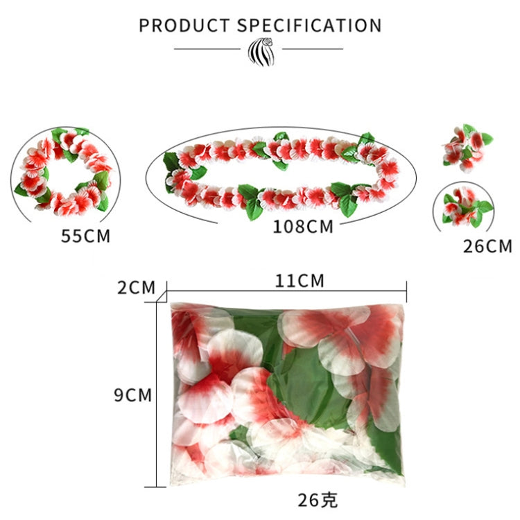 5 PCS CK-053 12-Color Petal Party Decoration Hawaiian Wreath(3)