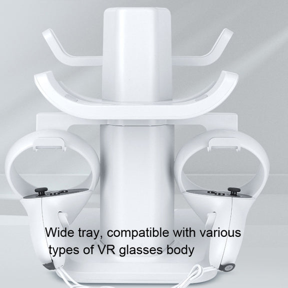 VR Stand Headset Display And Controller Holder Mount For Meta Quest 2(White)