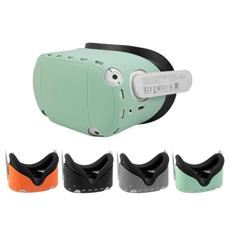 Silicone Non-Slip Protective Cover for Meta Quest 2 VR Glasses Accessories(Black)