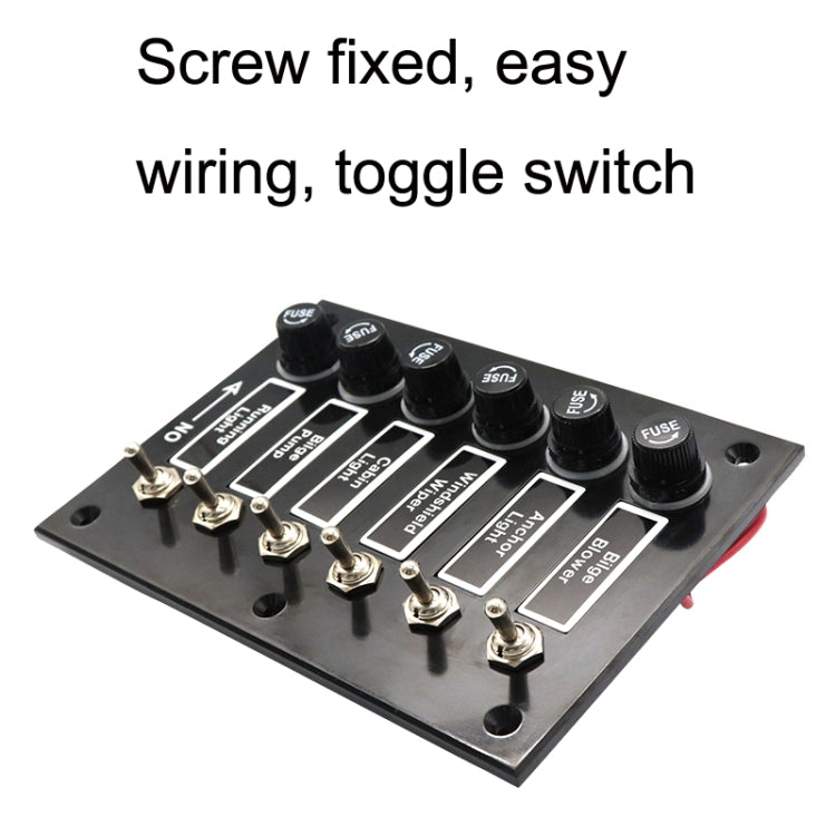 3 Groups Shake Switch AOS3045 Switch Panel Marine Retrofit Each With Independent Fuse Protection