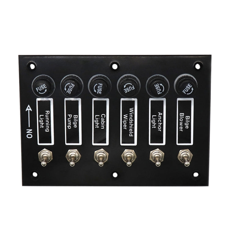 6 Groups Shake Switch AOS3045 Switch Panel Marine Retrofit Each With Independent Fuse Protection