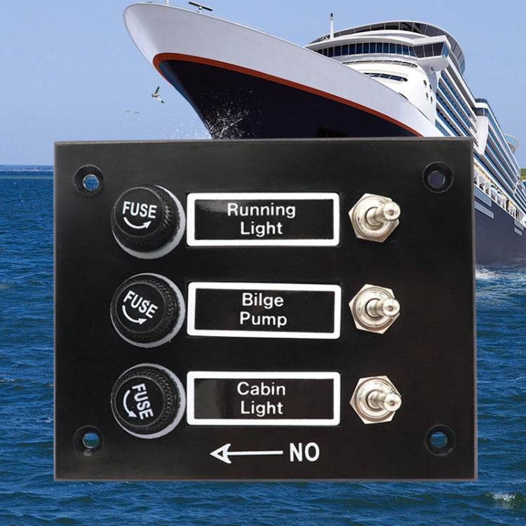 6 Groups Shake Switch AOS3045 Switch Panel Marine Retrofit Each With Independent Fuse Protection