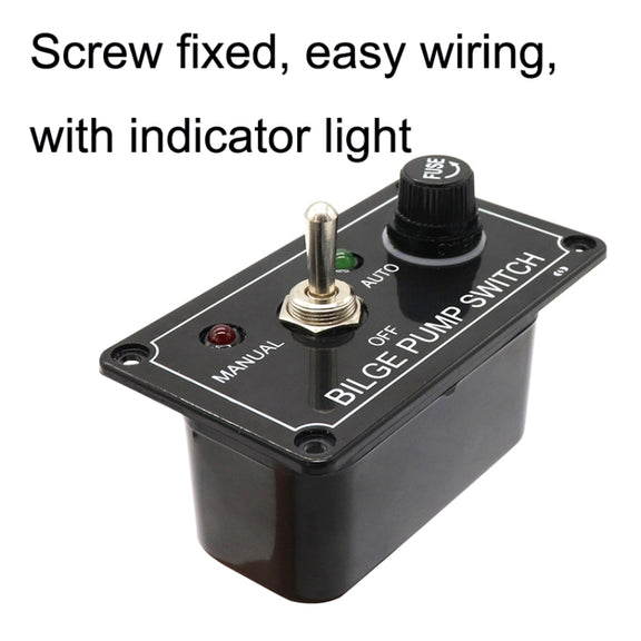 AOS3050AF Bilge Pump Switch 1 Group Rocker With Indicator Light With Overload Protection