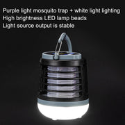 Outdoor USB Charging Lighting Mosquito Capture(W882 Black)
