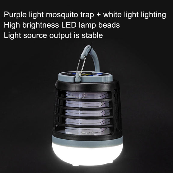 Outdoor USB Charging Lighting Mosquito Capture(W882 Black)