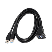RF-56 Dual-port USB3.0 Water-resistant Cable Car Dashboard Audio Extension Line, Cable Length: 1m
