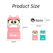 Clothing Seal For Children Kindergarten Student Name Photosensitive Seal(Green)