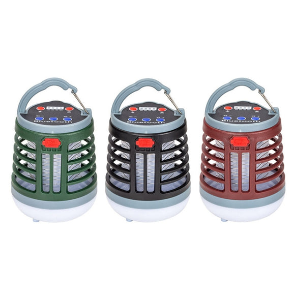 Bluetooth Audio USB Charging Lighting Mosquito Trap(W881 Green)