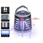 Bluetooth Audio USB Charging Lighting Mosquito Trap(W881 Green)