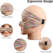 VR Glasses Head-mounted Breathable Sweat-proof Eye Mask(Orange Gray)