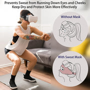 VR Glasses Head-mounted Breathable Sweat-proof Eye Mask(Colorful)