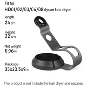 For Dyson Supersonic Hair Dryer Stand Holder With Cable Storage Function(Silver)