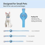 For Airtag Tracker Protective Cover Pet PU Collar, Specification: M(Pink)
