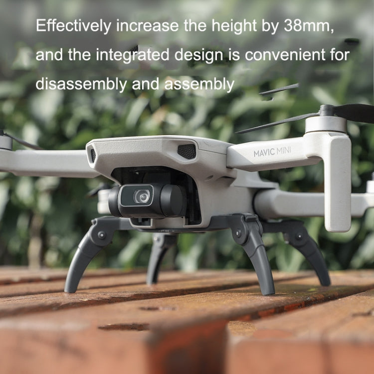 Sunnylife LG380 Heightening Spider Tripod Folding Drop Protection Bracket For DJI Mini 2 / SE / Mini 4K / DJI Mini 2 SE(Grey)