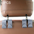 10PCS A-3 Car Hidden Seat Back Hook Multifunctional Rear Phone Holder Hook(Gray) - Auto Fastener & Clips by PMC TechLife | Online Shopping South Africa | PMC TechLife | Buy Now Pay Later Mobicred