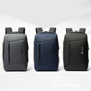 SKV B20430 Men Large Capacity Commute Computer Bag Business Casual Backpack(Grey)