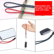 10 PCS Adjustable Mobile Phone Lanyard Short Type Lanyard Wrist Anti-lost Lanyard(Black)
