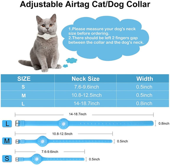 Pet Luminous Collar Locator Cover for Airtag, Specification: S(Luminous Green)
