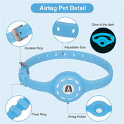 Pet Luminous Collar Locator Cover for Airtag, Specification: S(Luminous Green)
