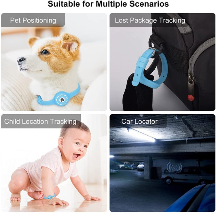 Pet Luminous Collar Locator Cover for Airtag, Specification: L(Luminous Pink)