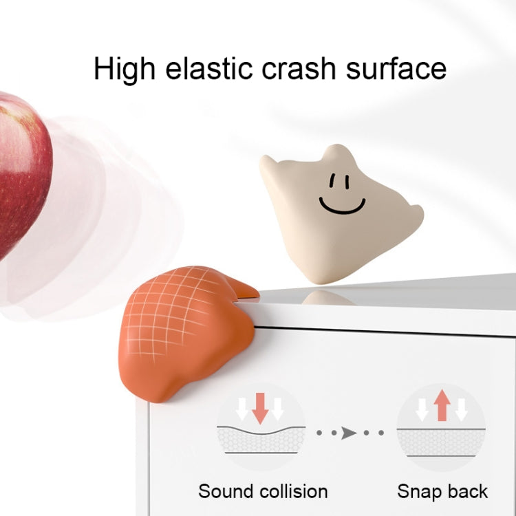 Baby Table Corner Anti-collision Silicone Protective Cover(Orange)