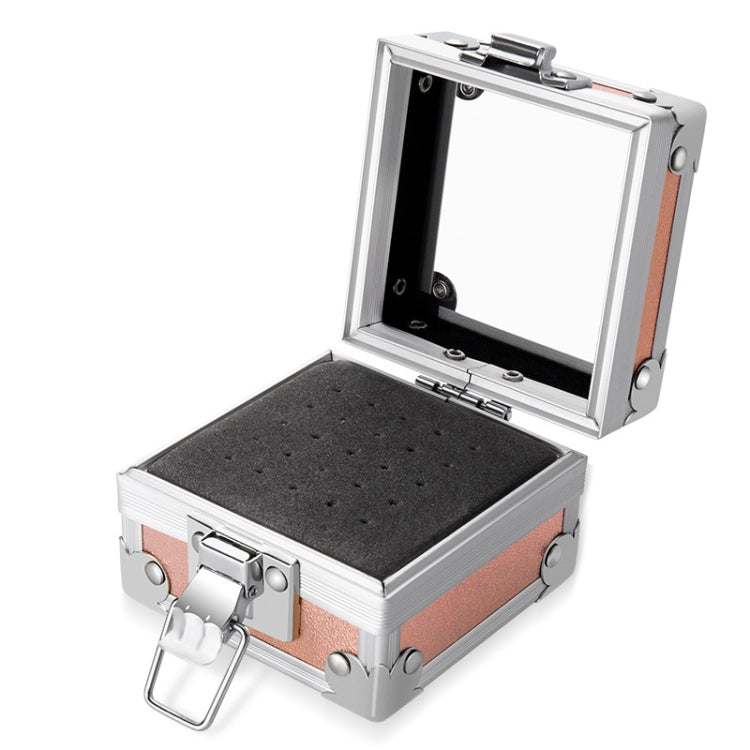 Nail Polishing Head 25 Holes Display Stand Dustproof Storage Box(Aurora)