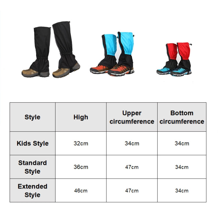 Outdoor Snow Desert Sand-proof Water-resistant Foot Cover, Spec: Extended (Royal Blue)