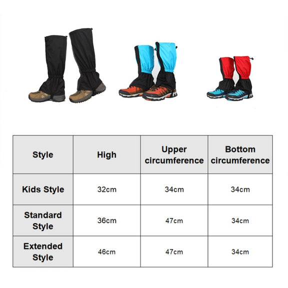 Outdoor Snow Desert Sand-proof Water-resistant Foot Cover, Spec: Extended (Royal Blue)