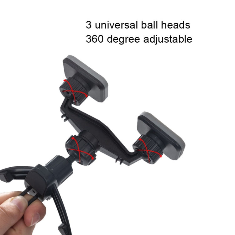 SUMITAP STH-S44Y Car Mobile Phone Double Head Magnetic Stand(Gray)