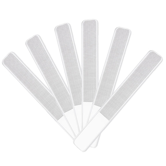 6 PCS Transparent Nano Glass Polished Nail File, Specification: Glass File Bulk