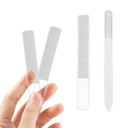 6 PCS Transparent Nano Glass Polished Nail File, Specification: Glass File Bulk