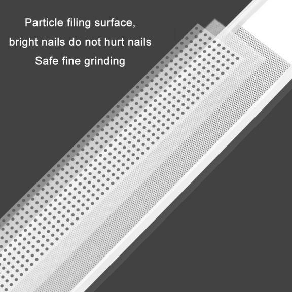 6 PCS Transparent Nano Glass Polished Nail File, Specification: Glass File Bulk