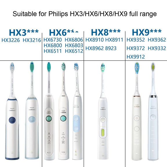 Toothbrush Head For Philips HX6730 HX9352 HX8910 HX3226,Style: Diamond Bright