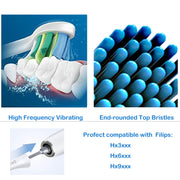 Toothbrush Head For Philips HX3/HX6/HX9 Series(Diamond Bright Black)