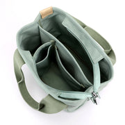 2110 Three-dimensional Multi-compartment Shoulder Bag Handbag(Navy Blue)