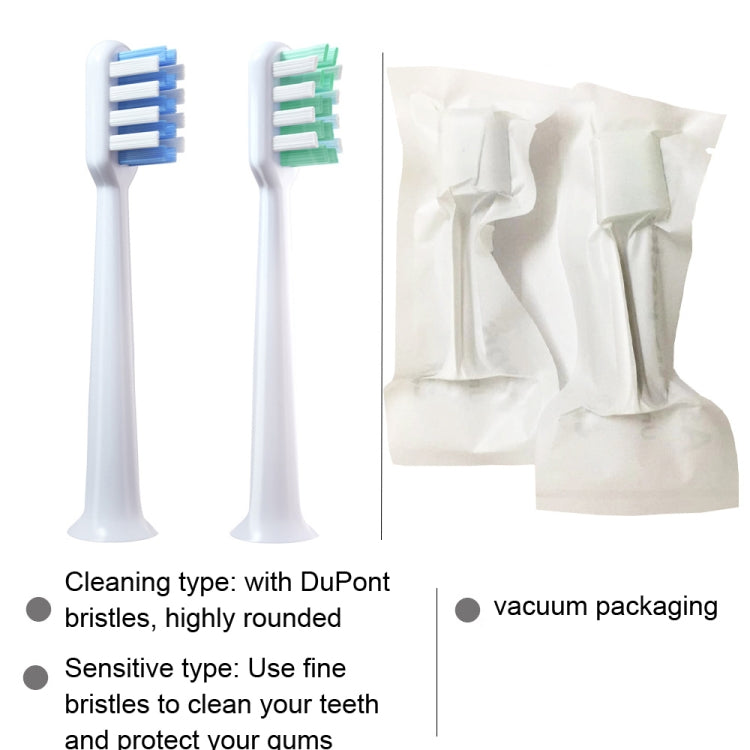 3 PCS For DR. Bei  Electric Toothbrush Replacement Head(Clean Type)