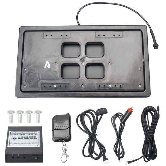 US Standard Car Flip Retractable License Plate Holder Hidden Shutter Cover License Plate Holder