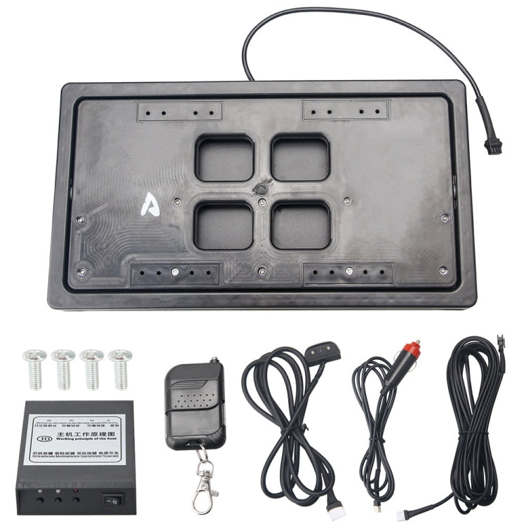US Standard Car Flip Retractable License Plate Holder Hidden Shutter Cover License Plate Holder