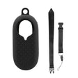 2 PCS Thumb Camera Silicone Case + Lanyard For Insta360 GO2(Black) - Case & Bags by PMC TechLife | Online Shopping South Africa | PMC TechLife | Buy Now Pay Later Mobicred